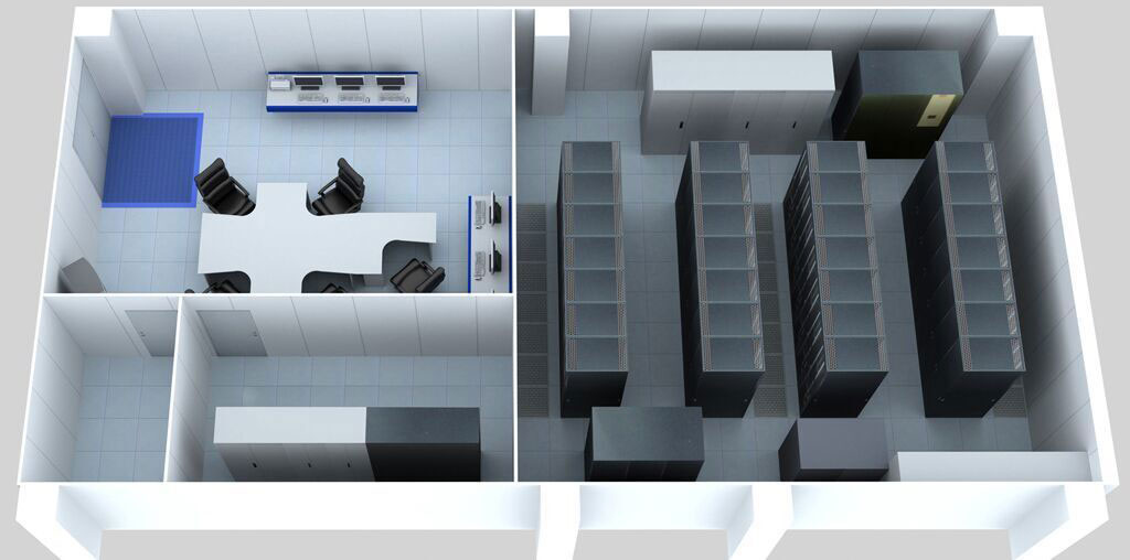 直觀展示的3d機房圖像可視化動環管控系統平臺